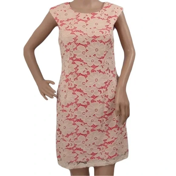 Signature by Robbie Bee | Dresses | Signature By Robbie Bee Cream And Pink Lace Dress Nwt | Poshmark Signature by Robbie Bee | Dresses | Signature By Robbie Bee Cream And Pink Lace Dress Nwt | Poshmark